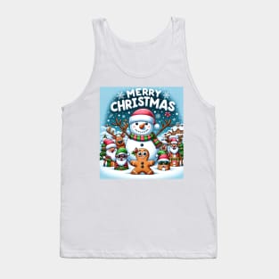 Snowman Christmas Tank Top